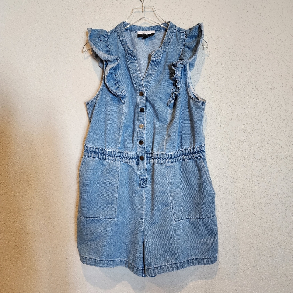 Eloquii Elements Plus Size Chambray Flutter Sleev… - image 5